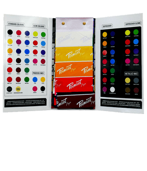 PERMASET Water Based Screen Print Inks Printed Colour Guide